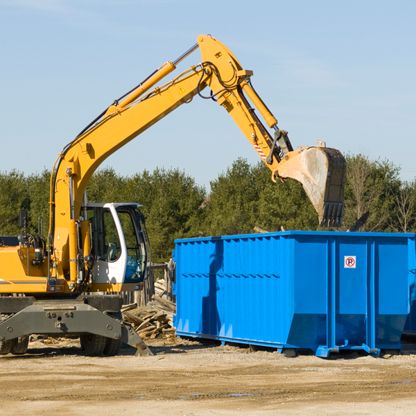 what happens if the residential dumpster is damaged or stolen during rental in Willis Wharf